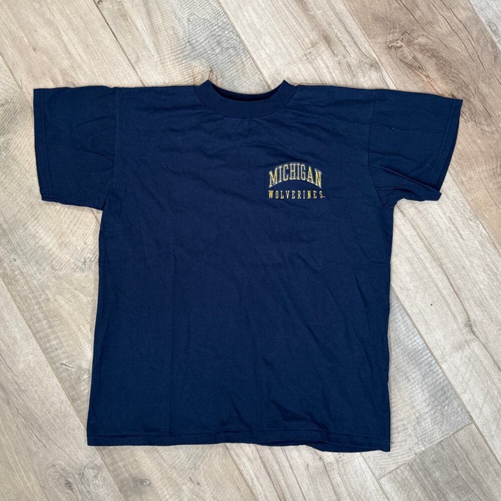 Vintage Michigan Wolverines 90s T Shirt Mens Medium